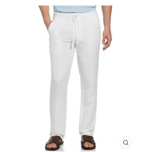 Cubavera men’s linen blend drawstring slacks